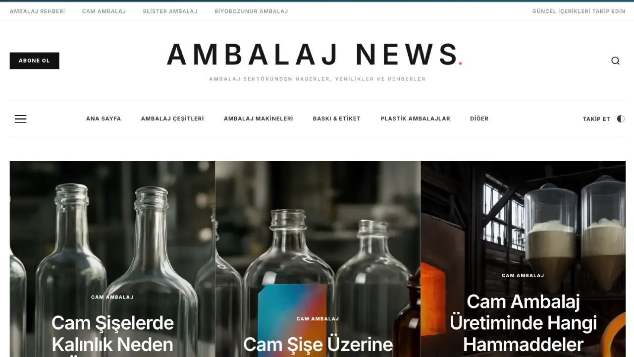 ambalajnews.com tanıtım yazısı yayın sitesi