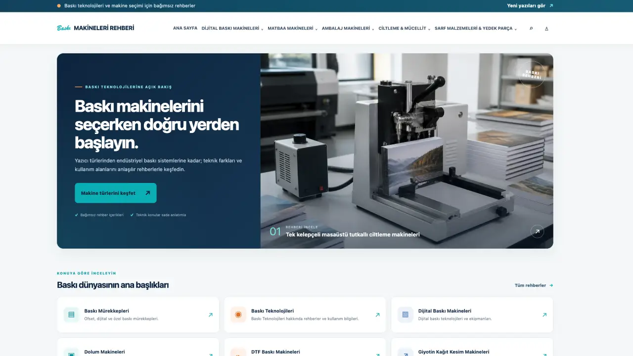 baskimakinelerirehberi.com tanıtım yazısı yayın sitesi