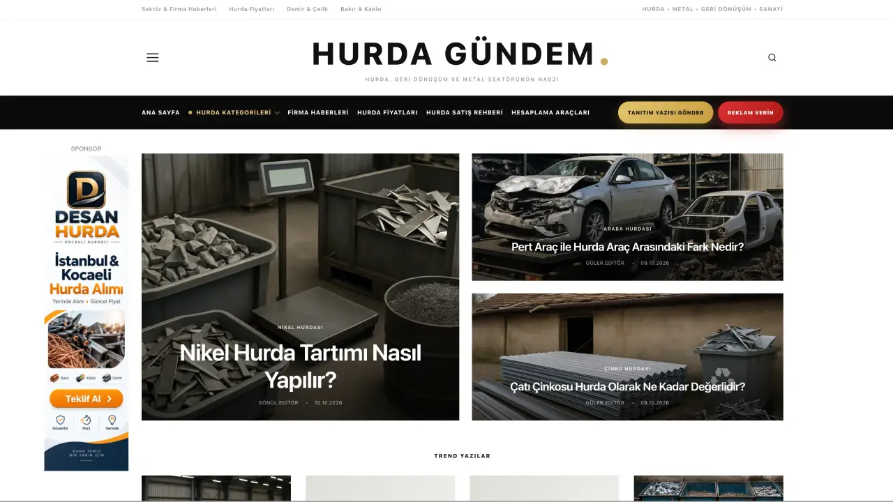hurdagundem.com tanıtım yazısı yayın sitesi