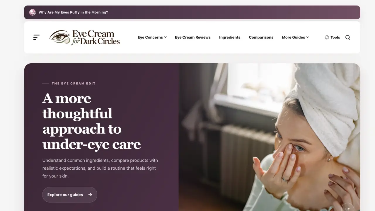 eyecreamfordarkcircles.com tanıtım yazısı yayın sitesi