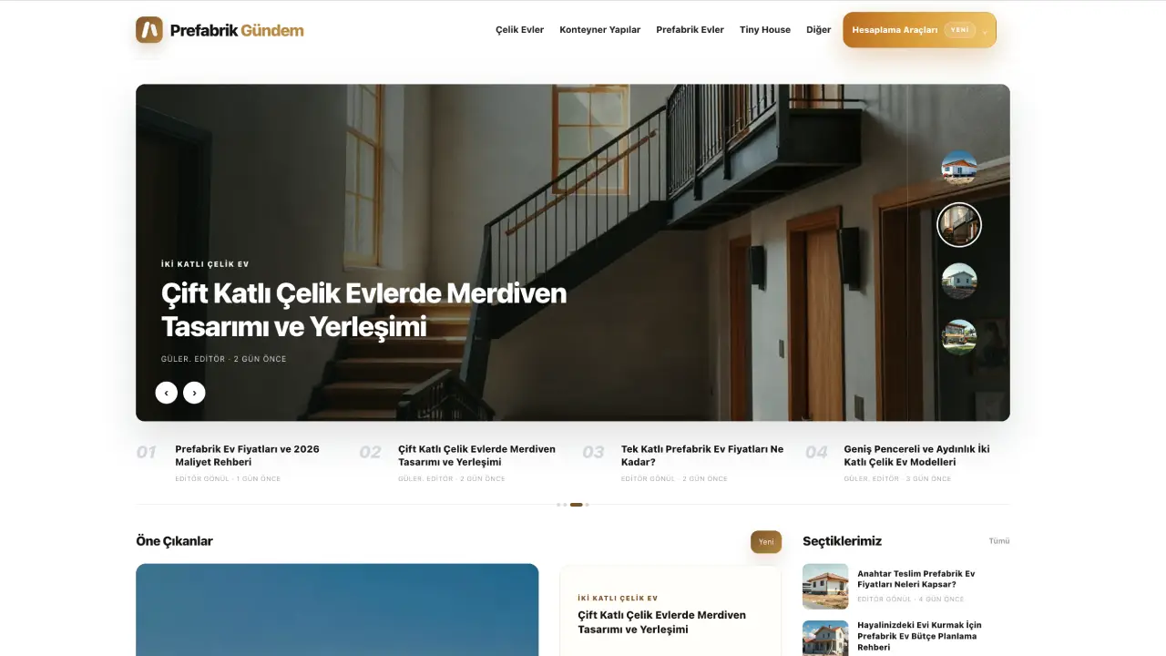 prefabrikgundem.com tanıtım yazısı yayın sitesi